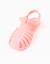 Sandales jelly avec fermeture à scratch Corail clair 2 - vertbaudet enfant 