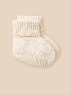 -Chaussettes bébé - coton biologique et laine