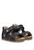 Sandales en cuir avec boucle et scratch bea Bleu-+Gris-+Jaune-+Marine-+Marron-+Orange- 17 - vertbaudet enfant 