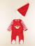 Pyjama velours - 6 mois Rouge 1 - vertbaudet enfant 