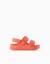 Sandales en caoutchouc avec fermeture à boucle et à scratch Orange sombre 1 - vertbaudet enfant 
