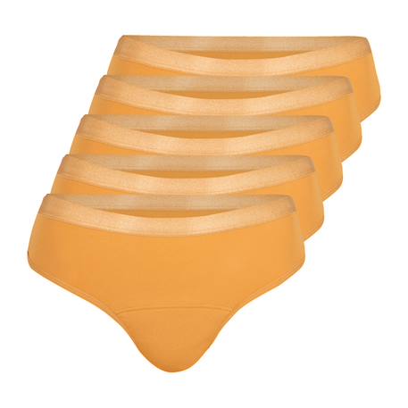 Lot de 5 tangas menstruels femme athena Noir+Skin doré 6 - vertbaudet enfant 