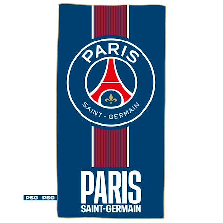 Serviette de bain et de plage imprimée microfibre, psg prince Bleu 1 - vertbaudet enfant 