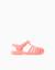 Sandales jelly avec fermeture à scratch Corail clair 1 - vertbaudet enfant 