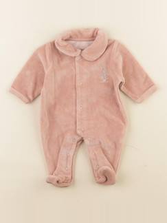 Seconde main-Fille-Pyjama velours - 0 mois