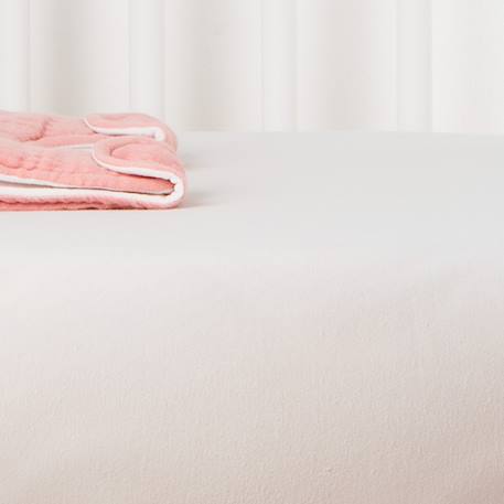 Drap housse coton bio jersey pour lit bébé Blanc+Ecru+Eucalyptus+Gris tourterelle+Naturel+Terracotta 17 - vertbaudet enfant 