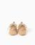 Chaussures en suédine avec détails perforés Beige foncé 1 - vertbaudet enfant 