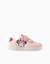 Baskets bi-matière lumineuses avec minnie Rose clair 2 - vertbaudet enfant 