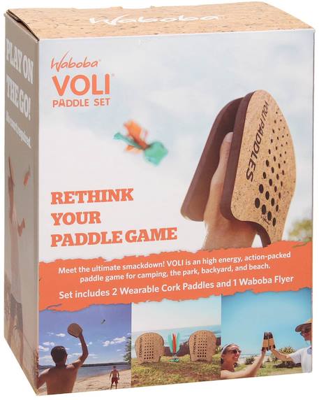 Set de 2 raquettes et volant de badminton - Paddle set Marron 1 - vertbaudet enfant 