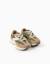Baskets bi-matière à lacets superlight runner Vert foncé 2 - vertbaudet enfant 