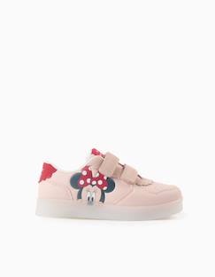 Chaussures-Baskets bi-matière lumineuses avec minnie