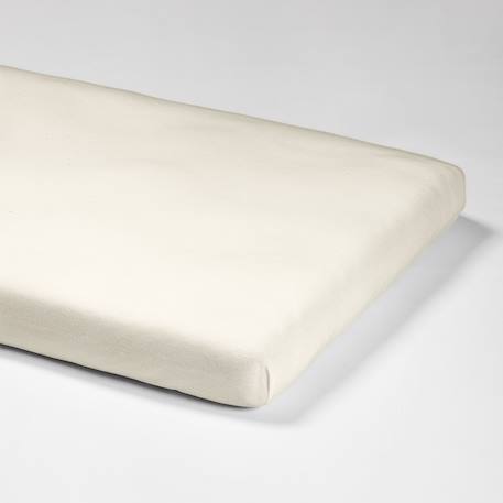 Drap housse coton bio jersey pour lit bébé Blanc+Ecru+Eucalyptus+Gris tourterelle+Naturel+Terracotta 6 - vertbaudet enfant 