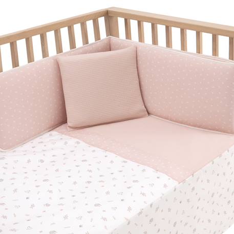 Jeu de literie pour lit bébé Rose+Vert 2 - vertbaudet enfant 