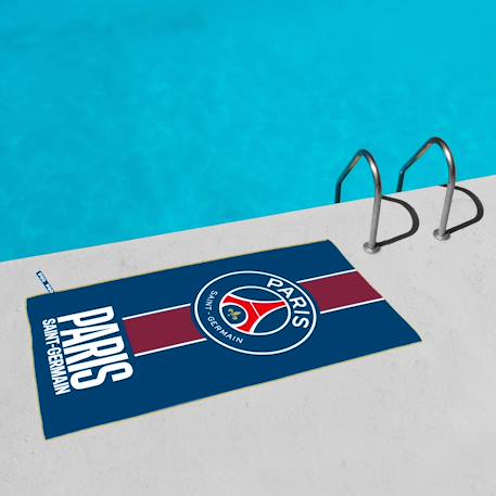 Serviette de bain et de plage imprimée microfibre, psg prince Bleu 2 - vertbaudet enfant 