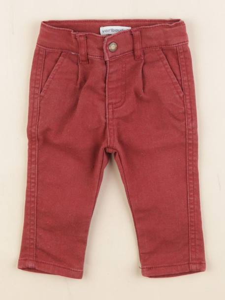 Pantalon - 3 mois Rouge 1 - vertbaudet enfant 