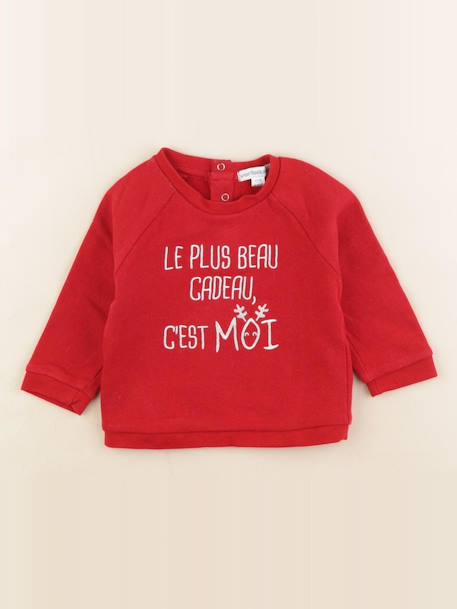 Sweat - 6 mois Rouge 1 - vertbaudet enfant 