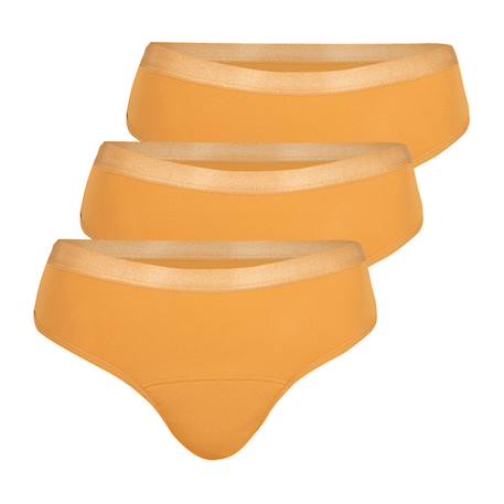 Lot de 3 tangas menstruels femme athena Noir+Skin doré 6 - vertbaudet enfant 