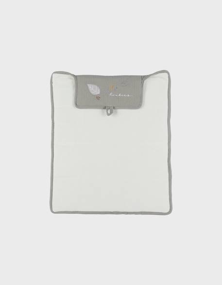 Matelas à langer de voyage  gaze de coton bio & éponge Ecru 2 - vertbaudet enfant 