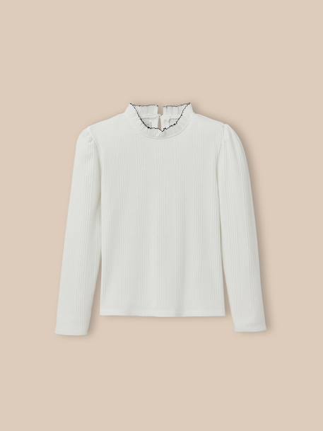 Sous-pull en coton biologique - collection junior - vertbaudet enfant Fille-T-shirt, sous-pull-Sous-pull-Sous-pull en coton biologique - collection junior