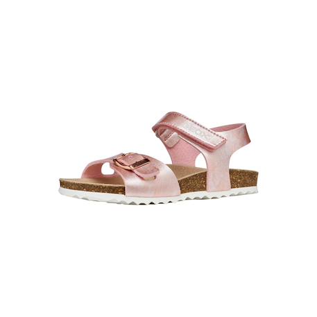 Sandales en cuir à scratch Rose 2 - vertbaudet enfant 