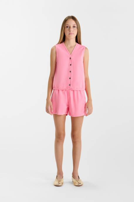 Gilet bandol Fluo pink 2 - vertbaudet enfant 