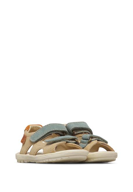 Sandales en daim sky Rose-+Sable-orange+Vert olive- 7 - vertbaudet enfant 