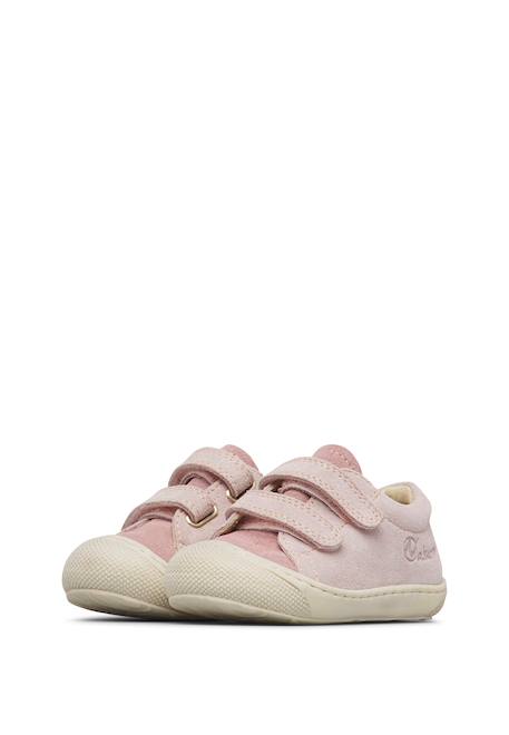 Chaussures en daim cocoon low vl Marron-sable+Rose- 10 - vertbaudet enfant 