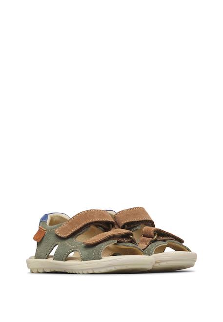 Sandales en daim sky Rose-+Sable-orange+Vert olive- 12 - vertbaudet enfant 