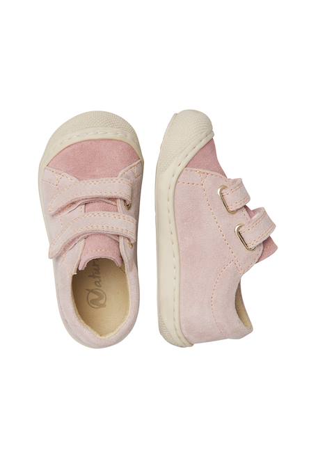Chaussures en daim cocoon low vl Marron-sable+Rose- 9 - vertbaudet enfant 