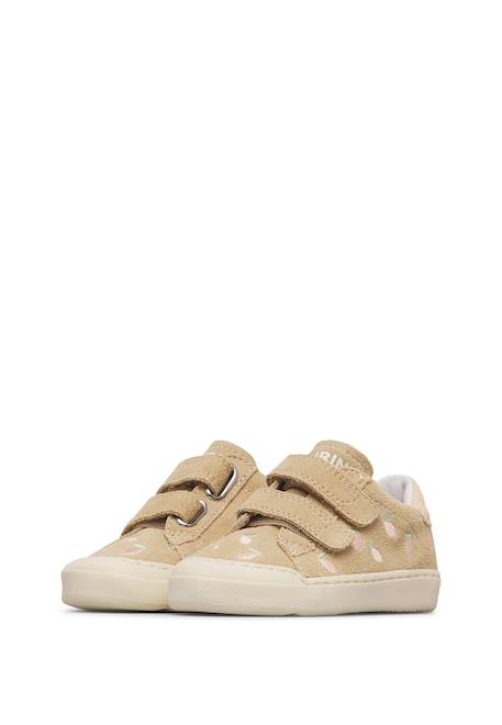 Baskets en cuir et en daim eindhoven 2 embr.vl. Sable- 5 - vertbaudet enfant 
