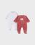 Lot de 2 pyjamas bébé en velours doux Rose 1 - vertbaudet enfant 