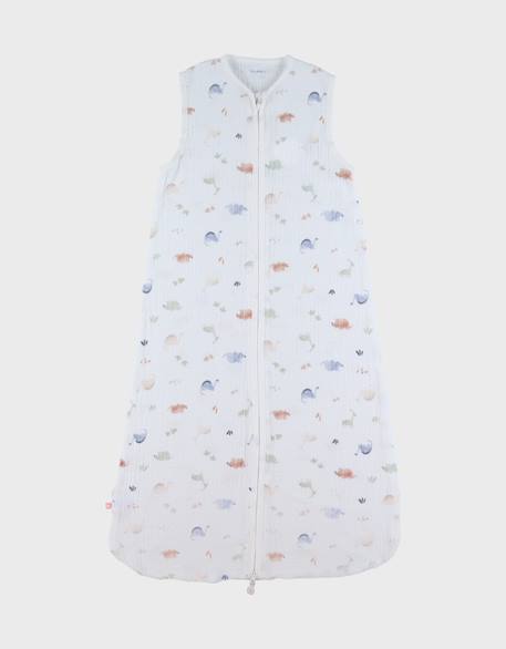 Gigoteuse en mousseline de coton bio Ecru 1 - vertbaudet enfant 