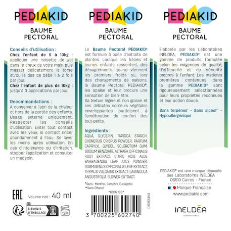 Baume pectoral bébé enfant sans huiles essentielles 40 ml MULTICOLORE 3 - vertbaudet enfant 