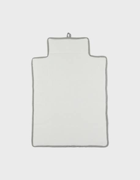 Matelas à langer de voyage  gaze de coton bio & éponge Ecru 3 - vertbaudet enfant 