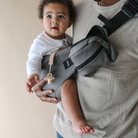 Porte-bébé boba buddy Gris+Noir 4 - vertbaudet enfant 