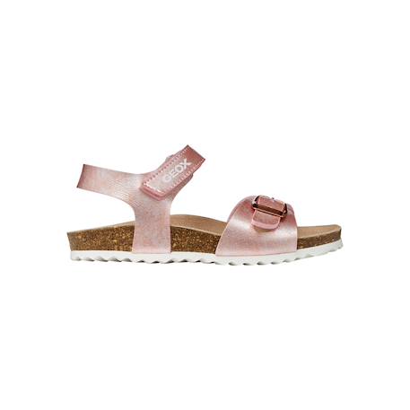 Sandales en cuir à scratch Rose 1 - vertbaudet enfant 