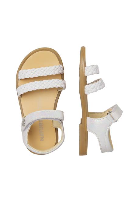 Sandales en cuir ilmy Blanc- 4 - vertbaudet enfant 