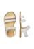 Sandales en cuir ilmy Blanc- 4 - vertbaudet enfant 