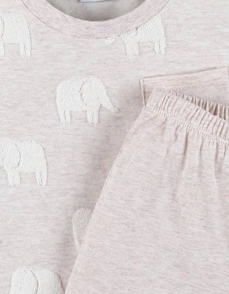 Pyjama bébé coton jacquard Beige 6 - vertbaudet enfant 