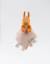 Doudou paco en coton bio Orange 1 - vertbaudet enfant 