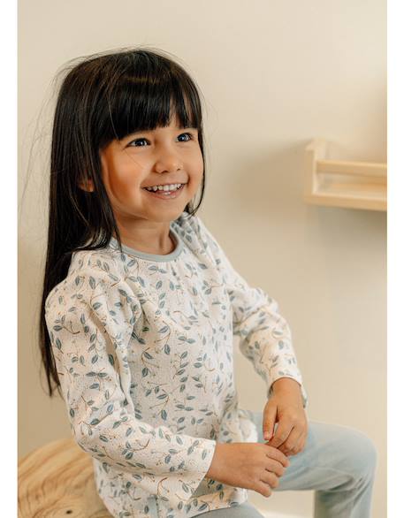 Pyjama bébé coton imprimé Bleu 2 - vertbaudet enfant 