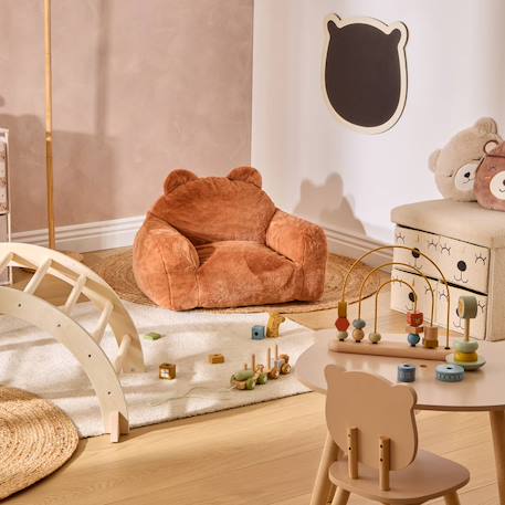 Fauteuil enfant ourson - muzi Marron 4 - vertbaudet enfant 