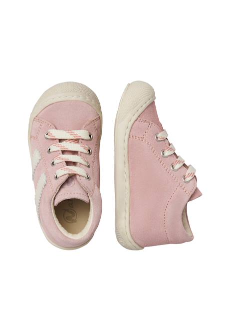 Chaussures en suède macks 3 Céleste-blanc crème+Gris tourterelle-bleu+Rose-blanc crème 14 - vertbaudet enfant 