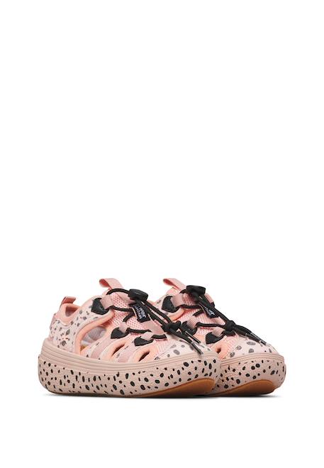Sandales semi chomei junior. Rose poudré-noir 2 - vertbaudet enfant 