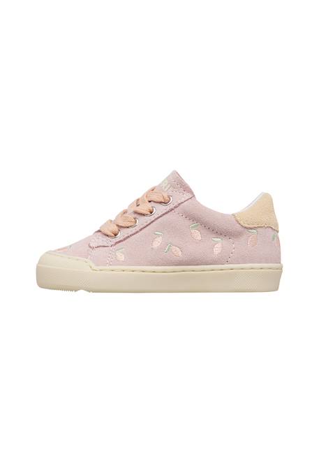 Sneakers en daim avec impression de citrons eindhoven 2 Rose-vanille 3 - vertbaudet enfant 