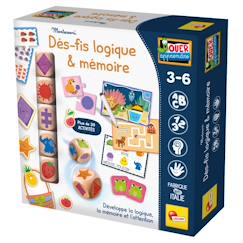 Jouet-Jeux de société-Montessori - Défis Logiques et Mémoire - Jeu Éducatif pour Enfants de 3 à 6 Ans