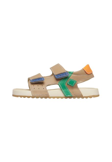 Sandales en cuir jompo. Beige-+Rose-lilas 3 - vertbaudet enfant 