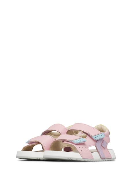 Sandales en cuir jompo. Beige-+Rose-lilas 10 - vertbaudet enfant 