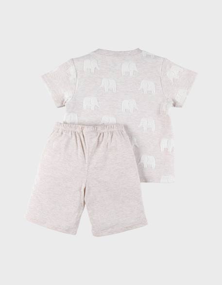 Pyjama bébé coton jacquard Beige 5 - vertbaudet enfant 