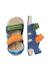 Sandales en suède et cuir sihur. Beige-+Marine-orange 9 - vertbaudet enfant 